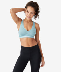 b.active Racerback Sport Bralette: Trellis Heather