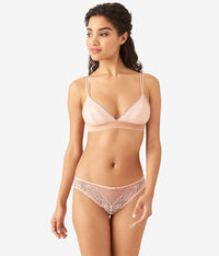 Lace Encounter Bralette: Rose Smoke