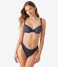 Shadow Scene Underwire Bra: Mood Indigo