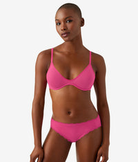Cotton To A Tee Scoop Underwire Bra: Raspberry Sorbet