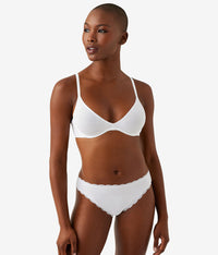 Cotton To A Tee Scoop Underwire Bra: White
