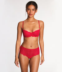 Untamed Demi Underwire Bra: Lipstick Red