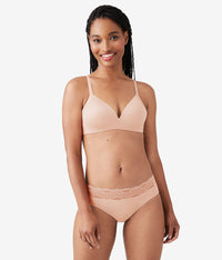 Future Foundation Wire Free T-Shirt Bra with Lace: Rose Smoke