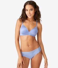 Future Foundation Wire Free T-Shirt Bra with Lace: Purple Impression