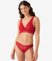 No Strings Attached Bralette: Crimson Red