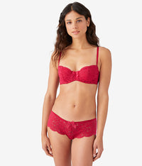 Ciao Bella Balconette Bra: Persian Red