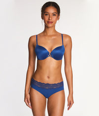 Undercover Plunge T-Shirt Bra: Navy Sails