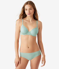 Future Foundation T-Shirt Bra with Lace: Silt Green Heather