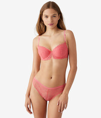No Strings Attached Contour Bra: Tea Rose