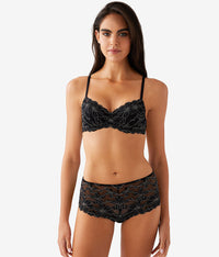 Feeling Famous Balconette Contour Bra: Night/Angel Wing