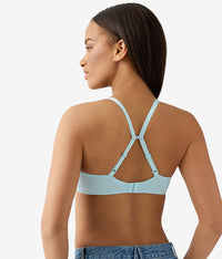 Future Foundation Wire Free T-Shirt Bra: Blue Glow