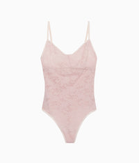 Shadow Scene Bodysuit: Blush Pink