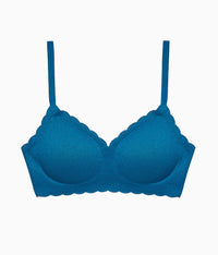 b.wow'd Lace Wire Free Bra: Moroccan Blue