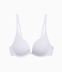 Cotton To A Tee Plunge T-Shirt Bra: White