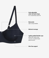 b.wow'd Wire Free Balconette T-Shirt Bra: Night
