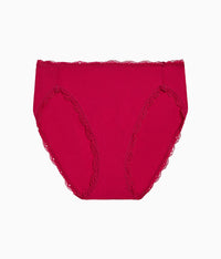 Inspired Eyelet Hi-Leg: Cerise