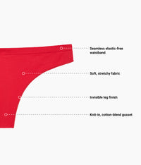 Comfort Intended Thong: Lipstick Red