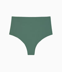 b.bare Hi-Waist Thong: Cilantro