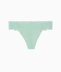 b.bare Hi-Waist Thong: Silt Green