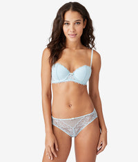Lace Encounter Contour Bra: Saltwater Slide