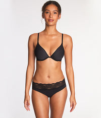 Full Transparency Plunge T-shirt Bra: Night