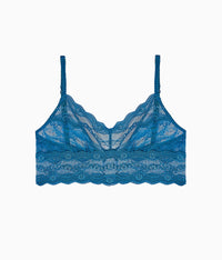 Lace Kiss Bralette: Moroccan Blue
