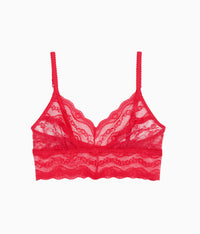 Lace Kiss Bralette: Crimson Red