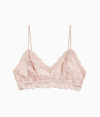 Feeling Famous Bralette: Rose Smoke/White