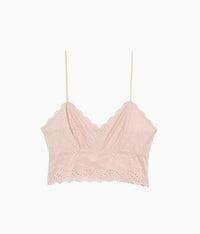 Inspired Eyelet Bralette: Rose Smoke