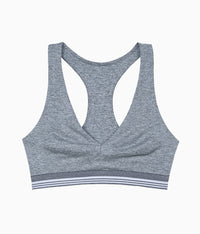 b.active Racerback Sport Bralette: Gray Heather