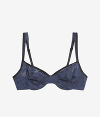 Shadow Scene Underwire Bra: Mood Indigo