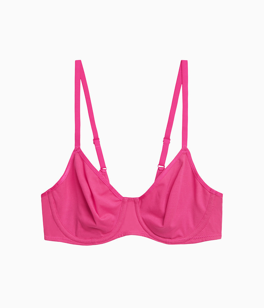 Cotton To A Tee Underwire Bra: Raspberry Sorbet – b.tempt'd