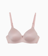 Future Foundation Wire Free T-Shirt Bra with Lace: Rose Smoke