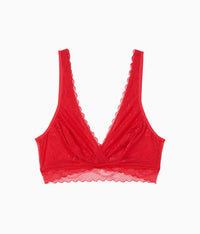 No Strings Attached Bralette: Crimson Red