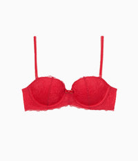 Lace Encounter Contour Bra: Crimson Red
