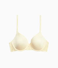 Future Foundation T-Shirt Bra with Lace: Pastel Yellow