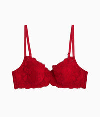 Feeling Famous Balconette Contour Bra: Chili Pepper/Biking Red