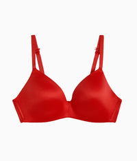 Future Foundation Wire Free T-Shirt Bra: Chili Pepper Red