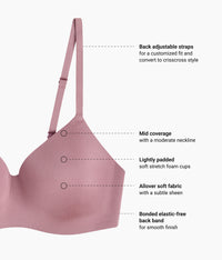 Spotlight Wire Free T-Shirt Bra: Grape Shake