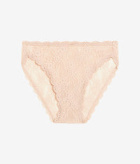 Effortlessly Lace Hi Leg: Au Natural