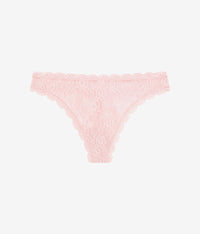 Effortlessly Lace Thong: Blush Pink