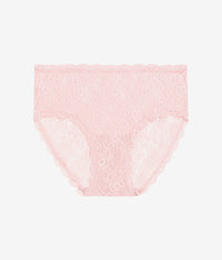 Effortlessly Lace Hipster: Blush Pink