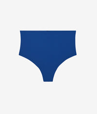 b.bare Hi-Waist Thong: Navy Sails