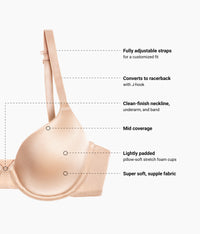 Future Foundation T-Shirt Bra: Au Natural