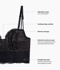 Untamed Demi Longline Bra: Night