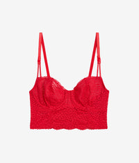 Untamed Demi Longline Bra: Lipstick Red