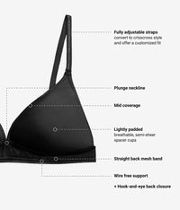 Full Transparency Bralette: Night