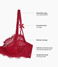It's On Underwire Bra: Biking Red