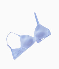 Future Foundation Wire Free T-Shirt Bra with Lace: Purple Impression