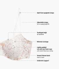 Ciao Bella Balconette Bra: Vanilla Ice